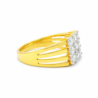 Grand Grid Lab Grown Diamond Ring