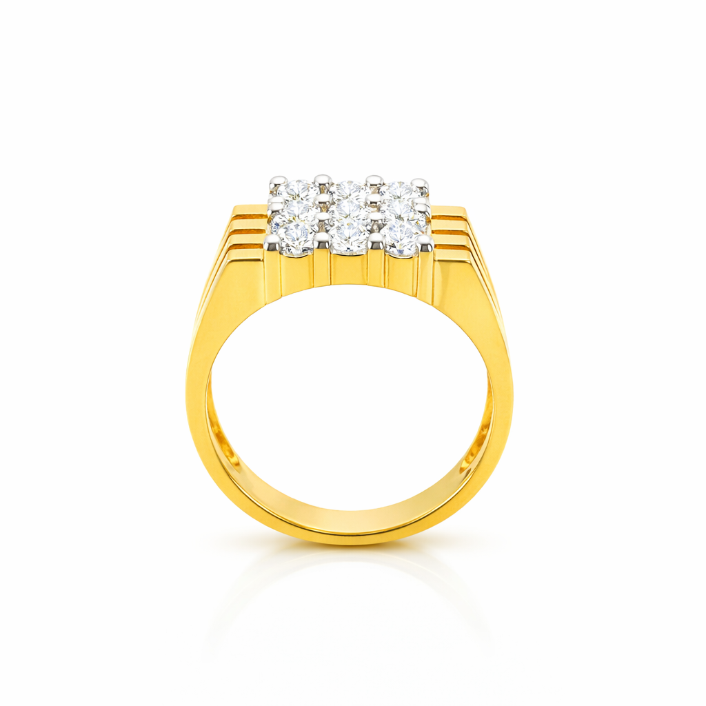Grand Grid Lab Grown Diamond Ring