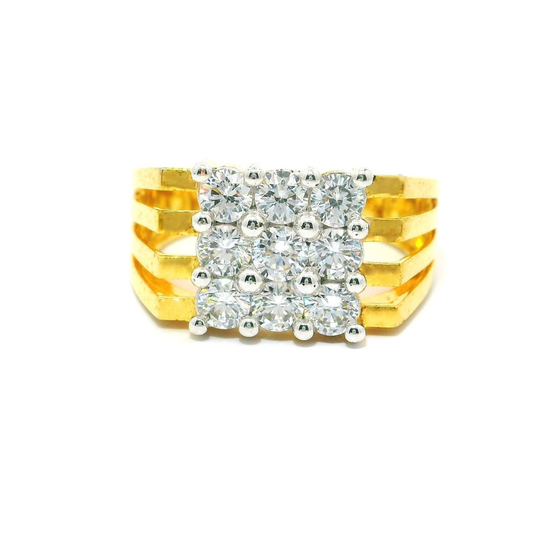 Grand Grid Lab Grown Diamond Ring