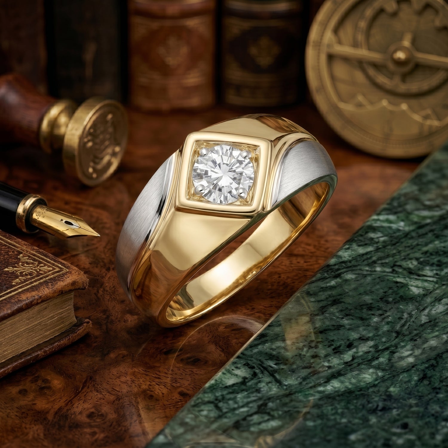 Golden Core Lab Grown Diamond Ring