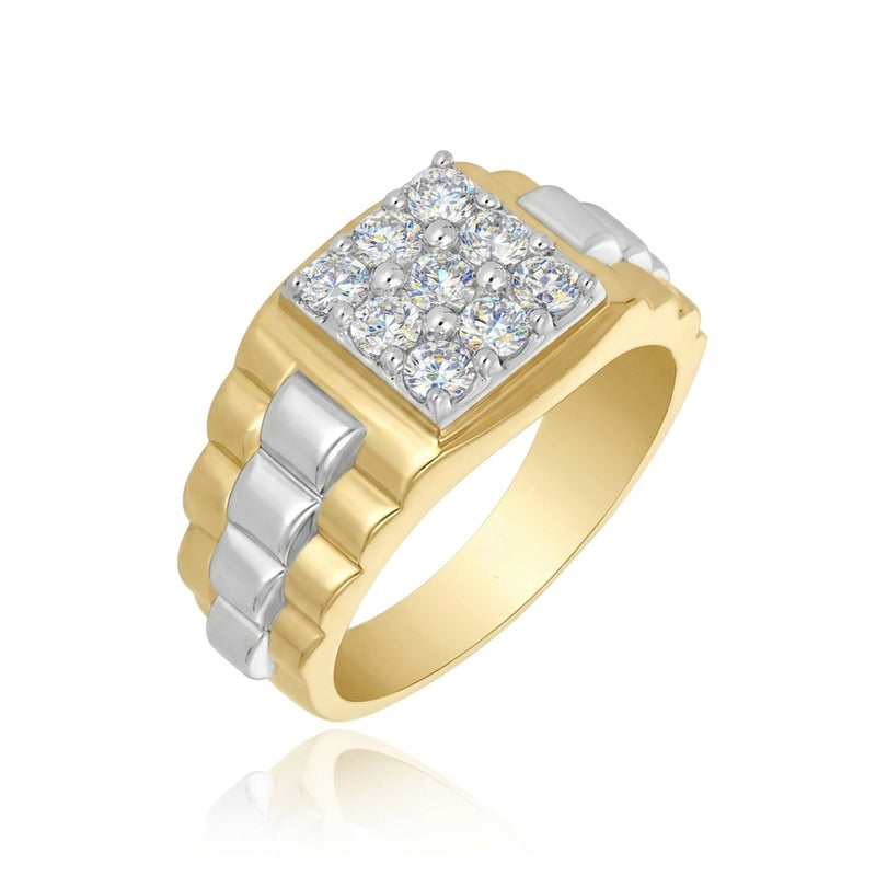Golden Barricade Lab Grown Diamond Ring