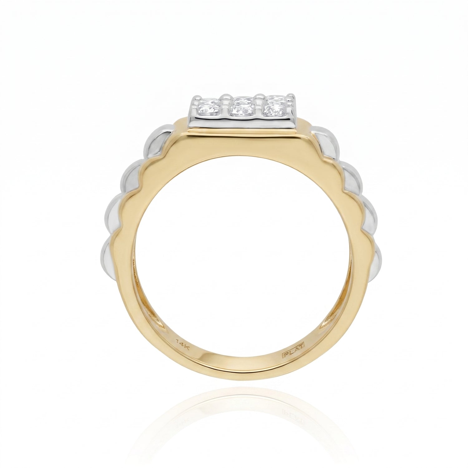Golden Barricade Lab Grown Diamond Ring