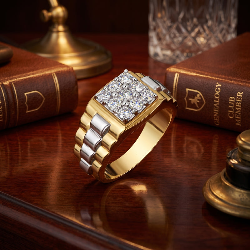Golden Barricade Lab Grown Diamond Ring