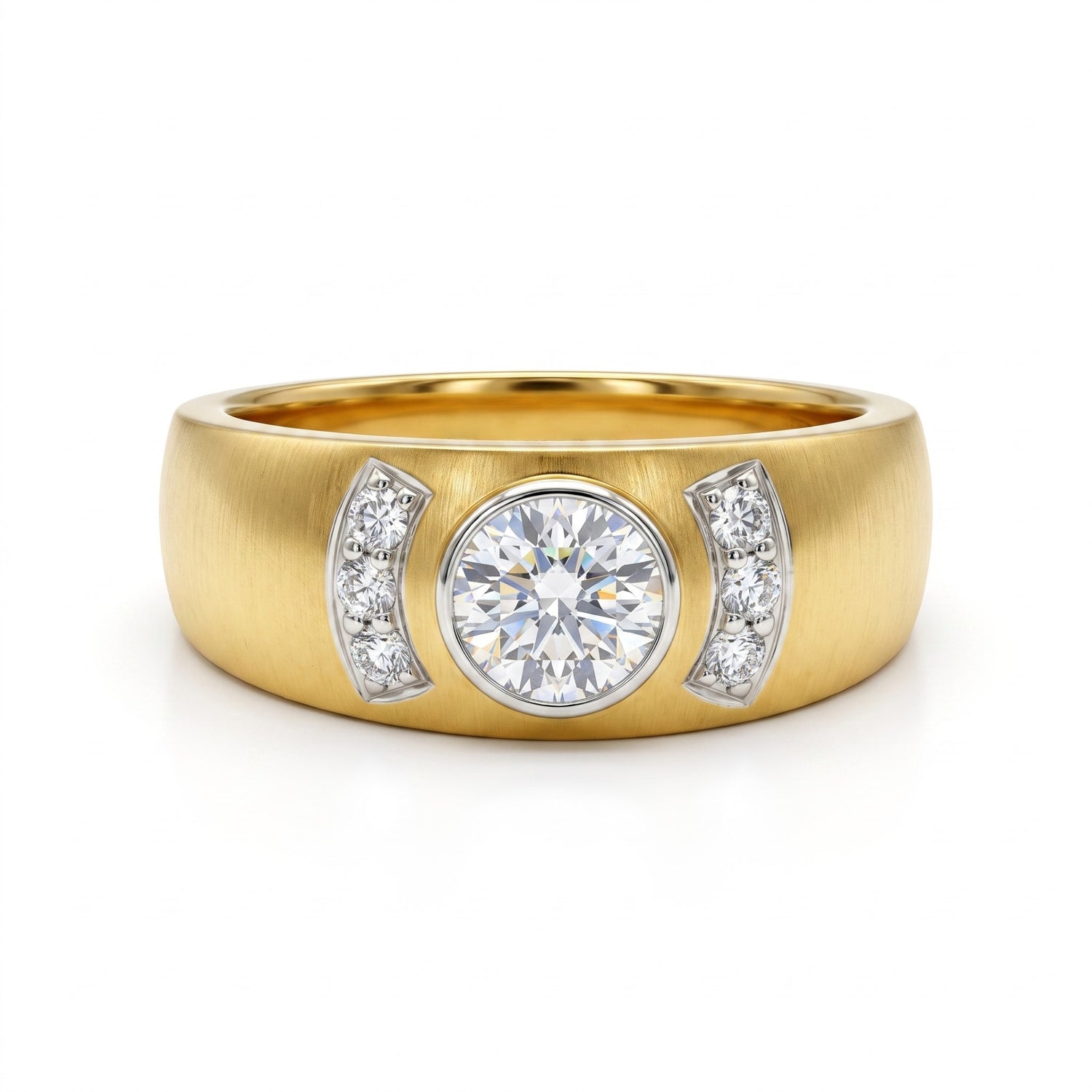 Golden Arch Lab Grown Diamond Ring