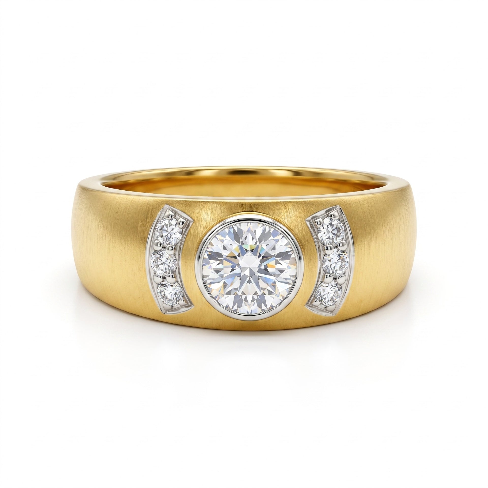Golden Arch Lab Grown Diamond Ring