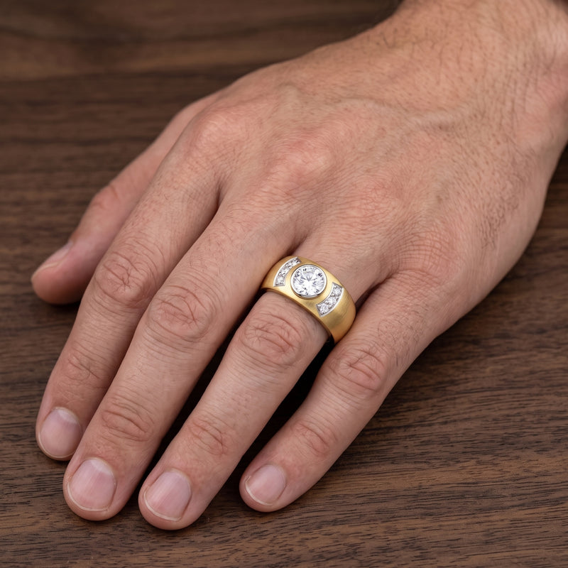 Golden Arch Lab Grown Diamond Ring