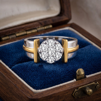 Modern Orbit Lab Grown Diamond Ring