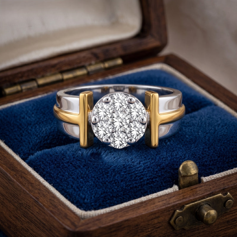 Modern Orbit Lab Grown Diamond Ring