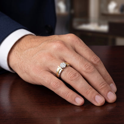 Modern Orbit Lab Grown Diamond Ring