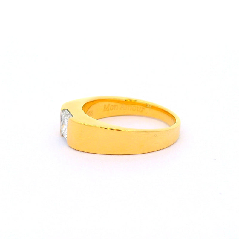 Sterling Sentinel Solitaire Lab Grown Diamond Ring