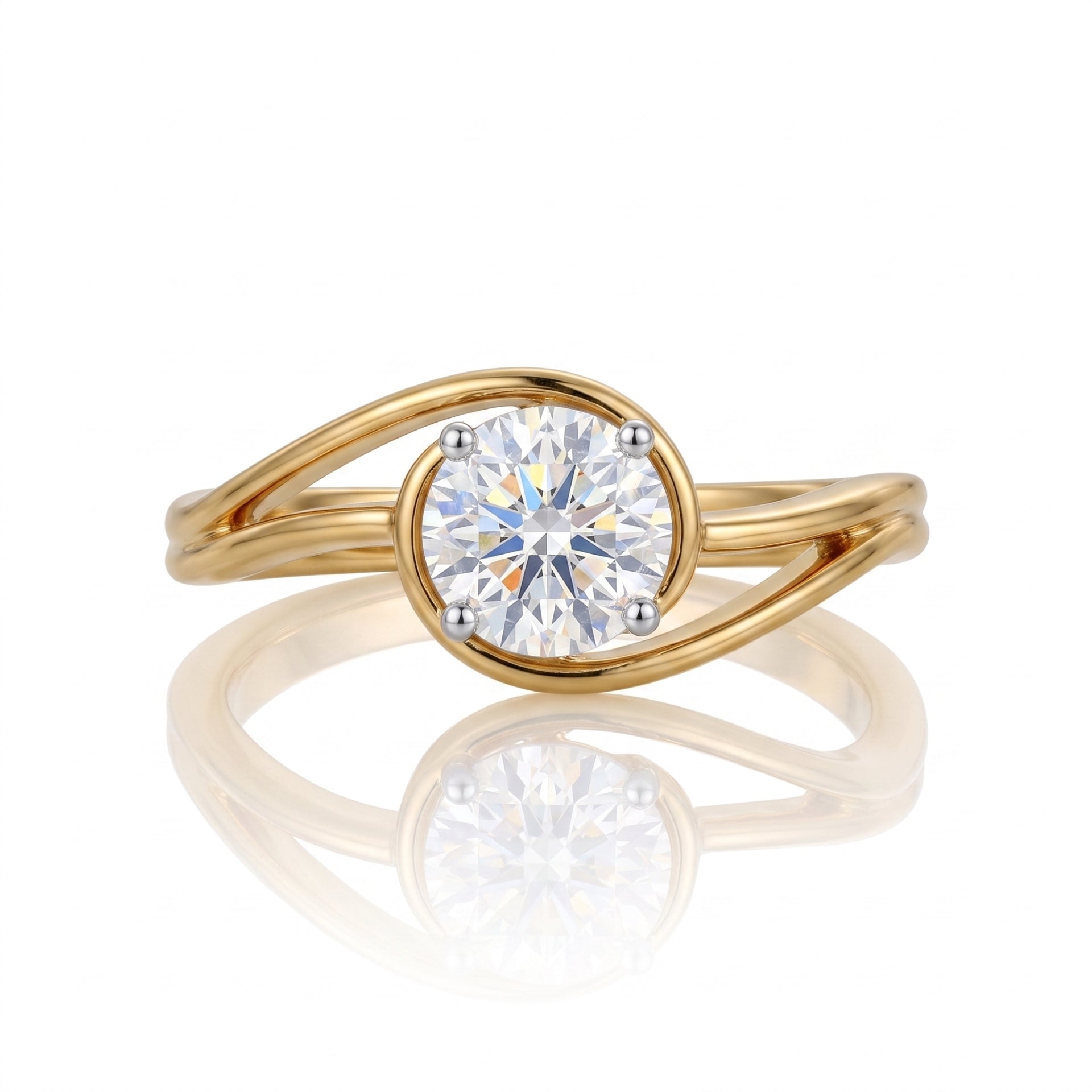 Lumière Loop Lab Grown Diamond Ring