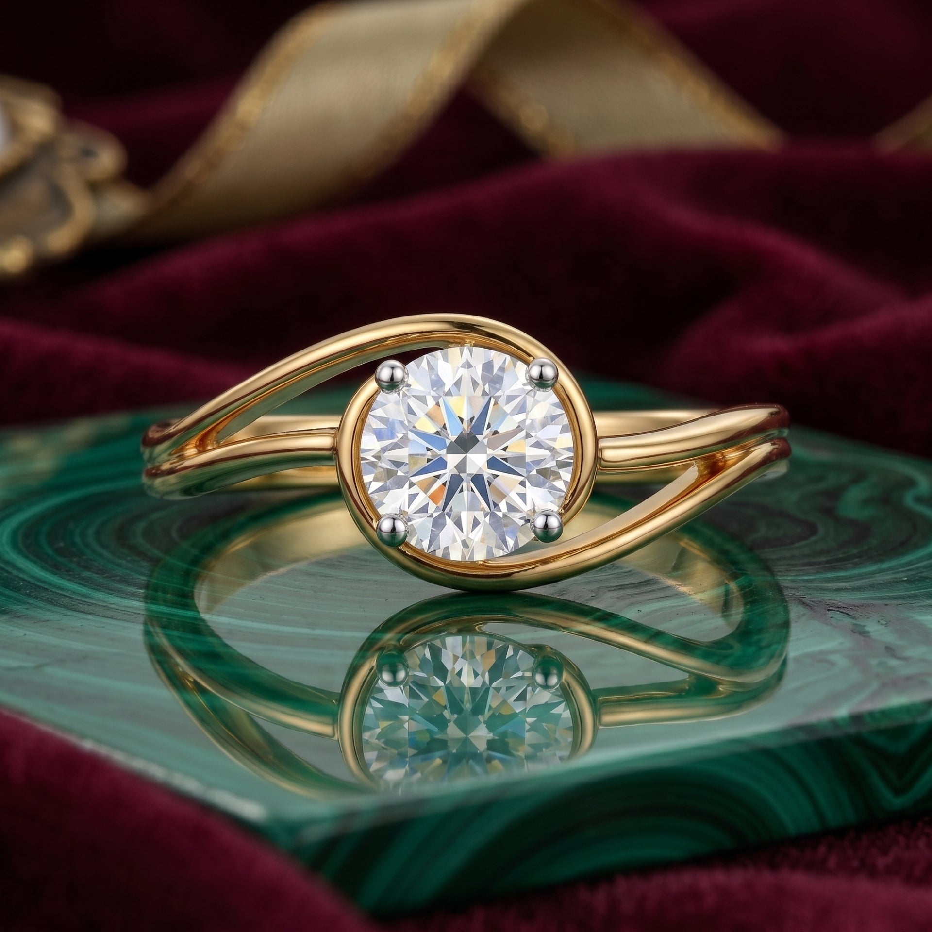 Lumière Loop Lab Grown Diamond Ring