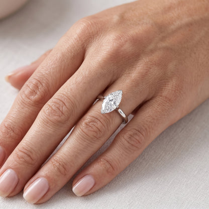 Lumina Spire Lab Grown Diamond Ring