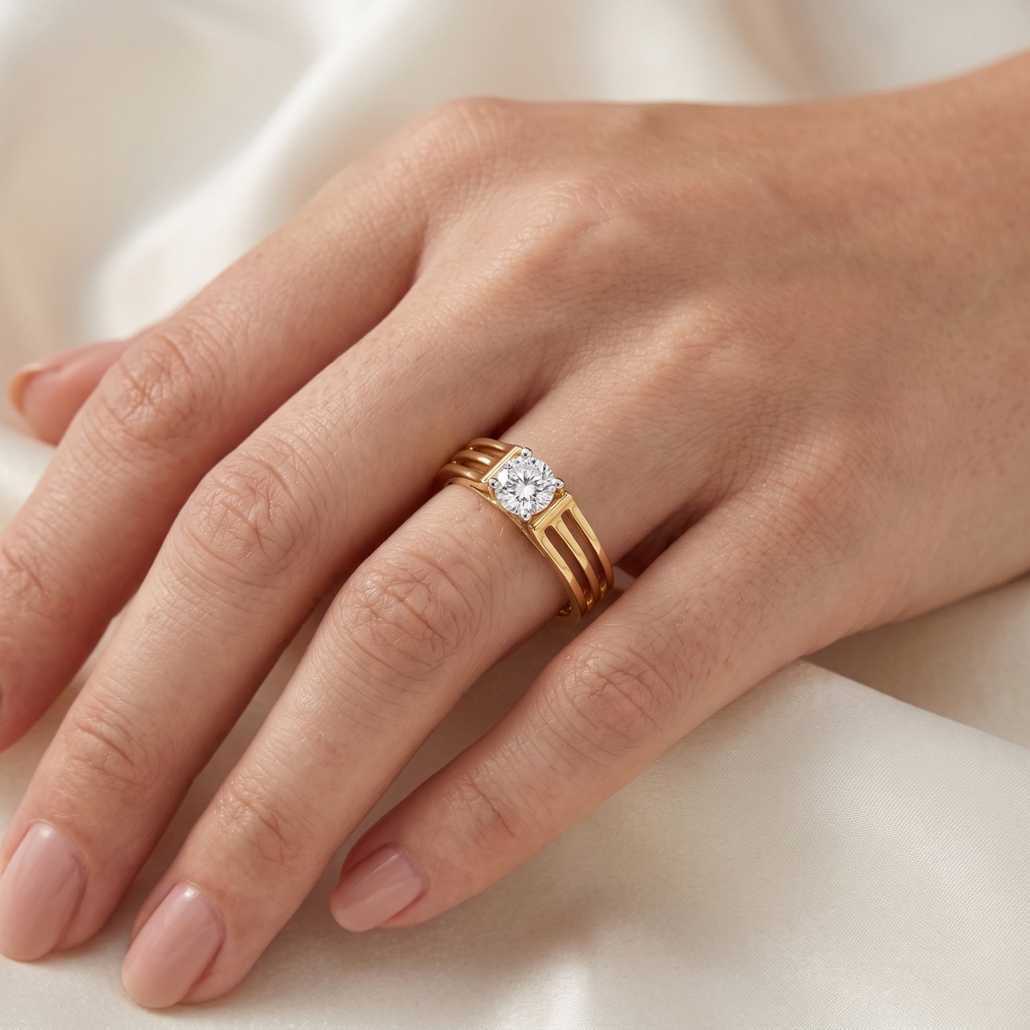 Trinity Path Lab Grown Diamond Ring