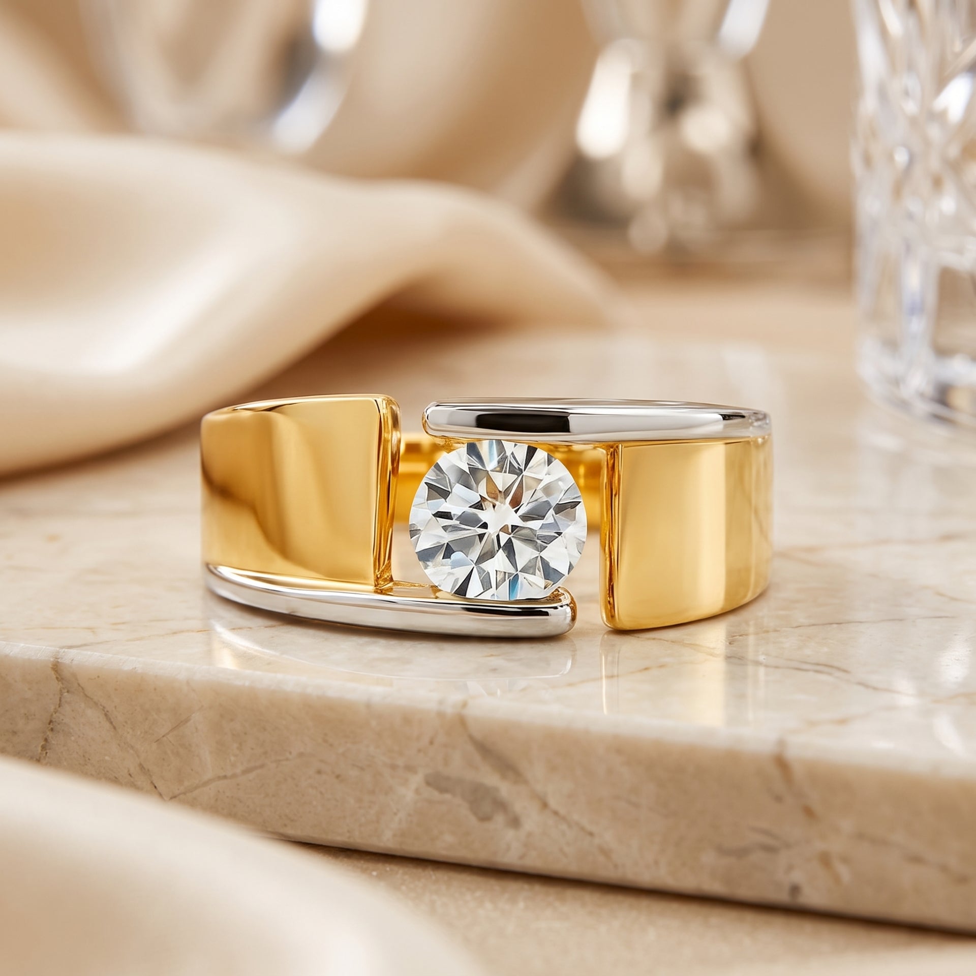 Emperor Edge Lab Grown Diamond Ring