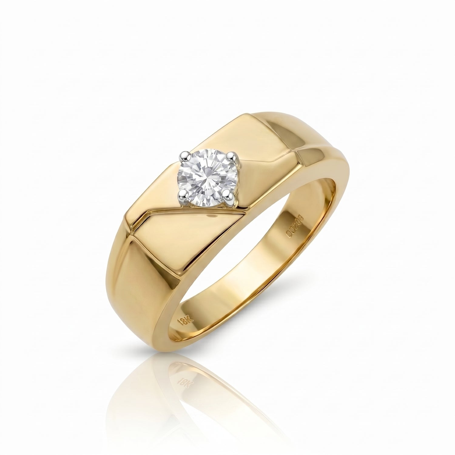 Men’s Fortress Square Lab Grown Diamond Ring