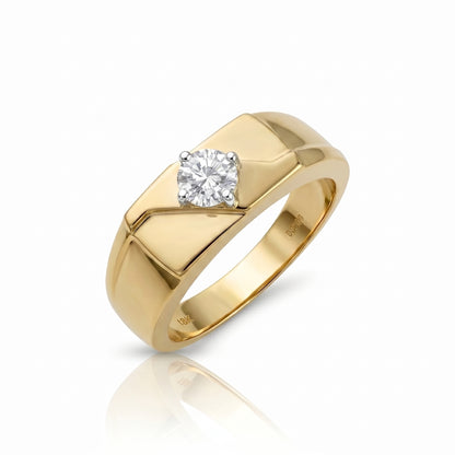 Men’s Fortress Square Lab Grown Diamond Ring