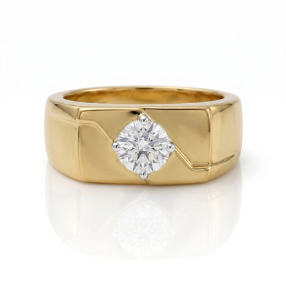Men’s Fortress Square Lab Grown Diamond Ring