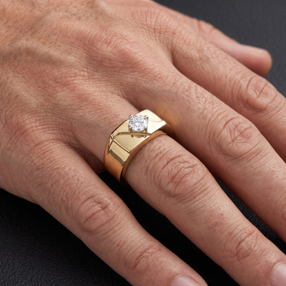 Men’s Fortress Square Lab Grown Diamond Ring