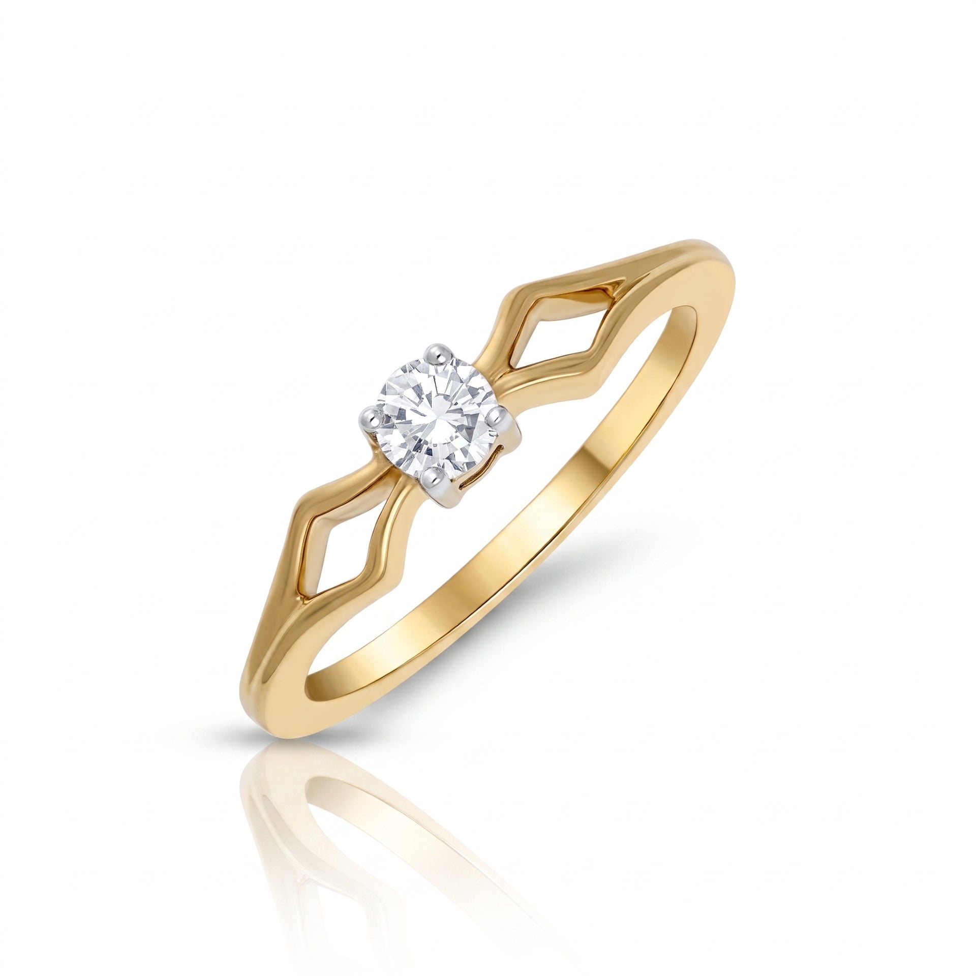 Parallel Signet Lab Grown Diamond Ring