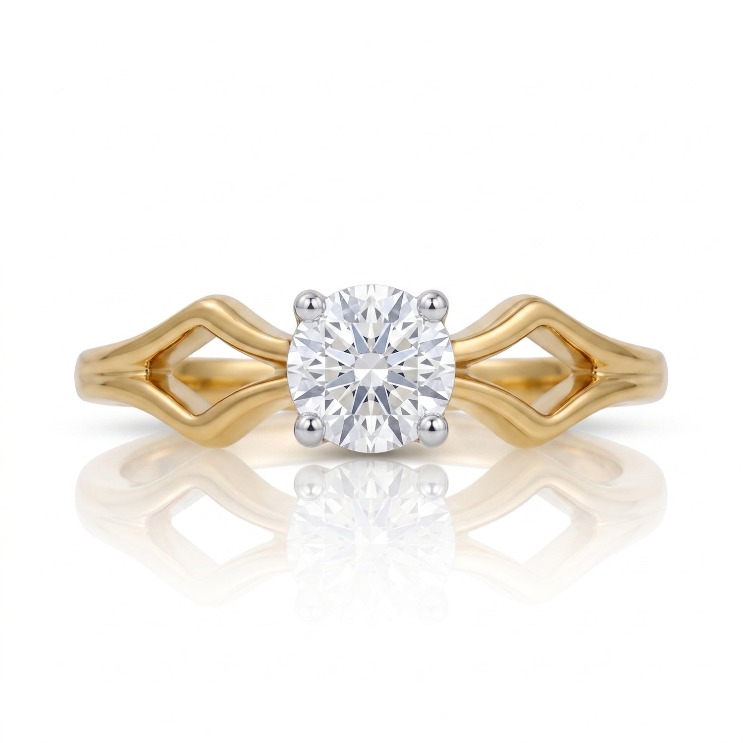 Parallel Signet Lab Grown Diamond Ring