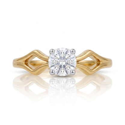 Parallel Signet Lab Grown Diamond Ring