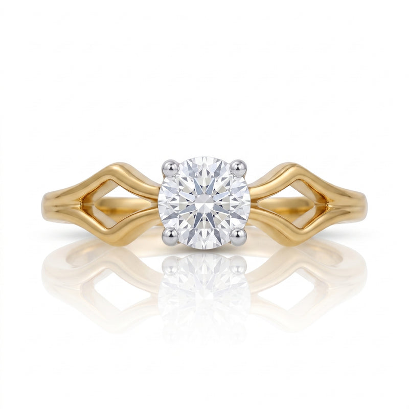 Parallel Signet Lab Grown Diamond Ring