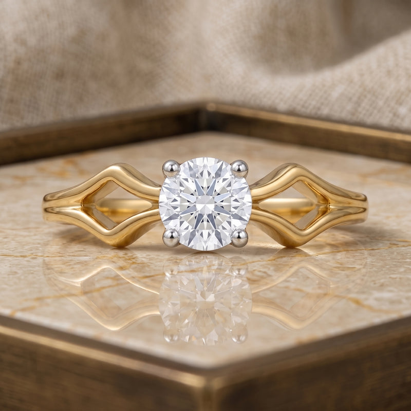 Parallel Signet Lab Grown Diamond Ring