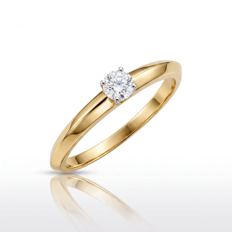 Regent Groove Lab Grown Diamond Ring