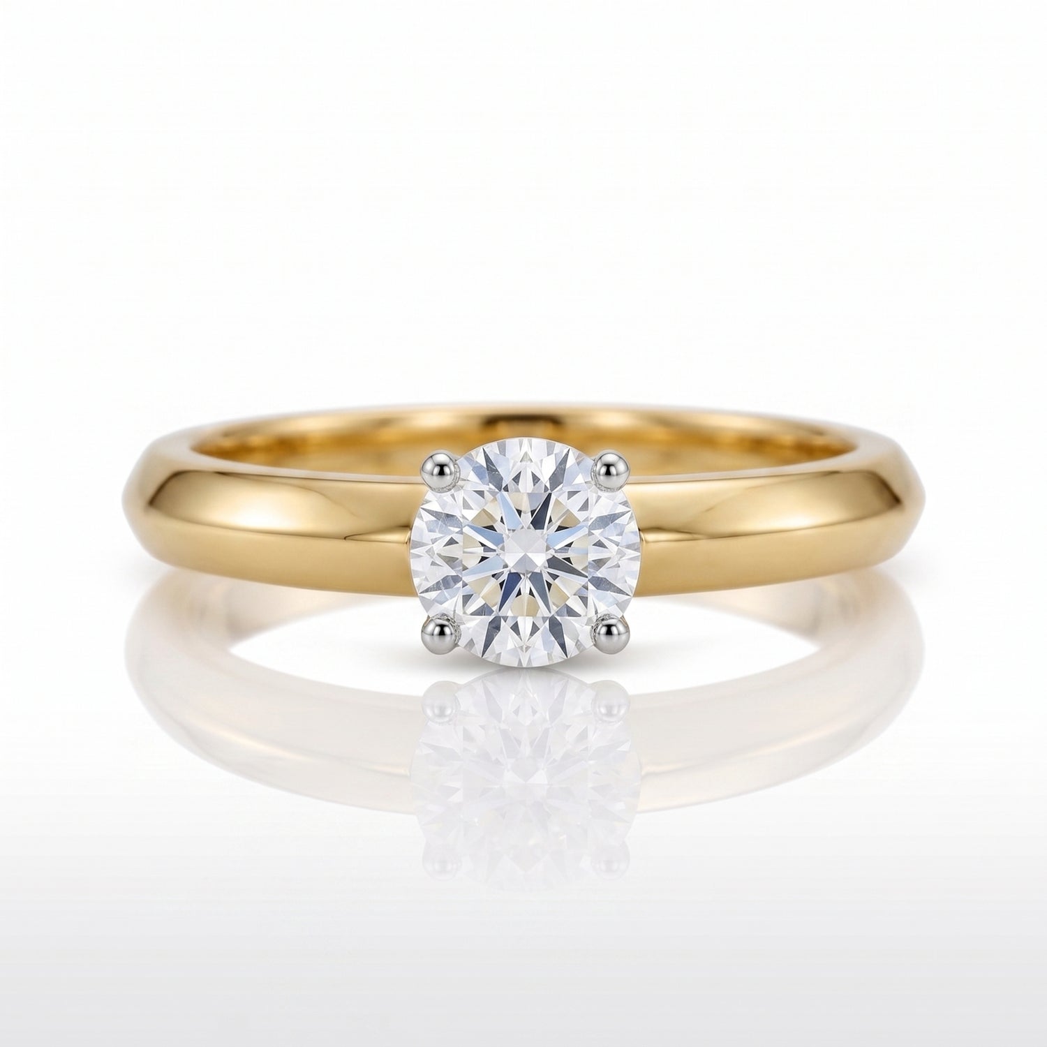 Regent Groove Lab Grown Diamond Ring