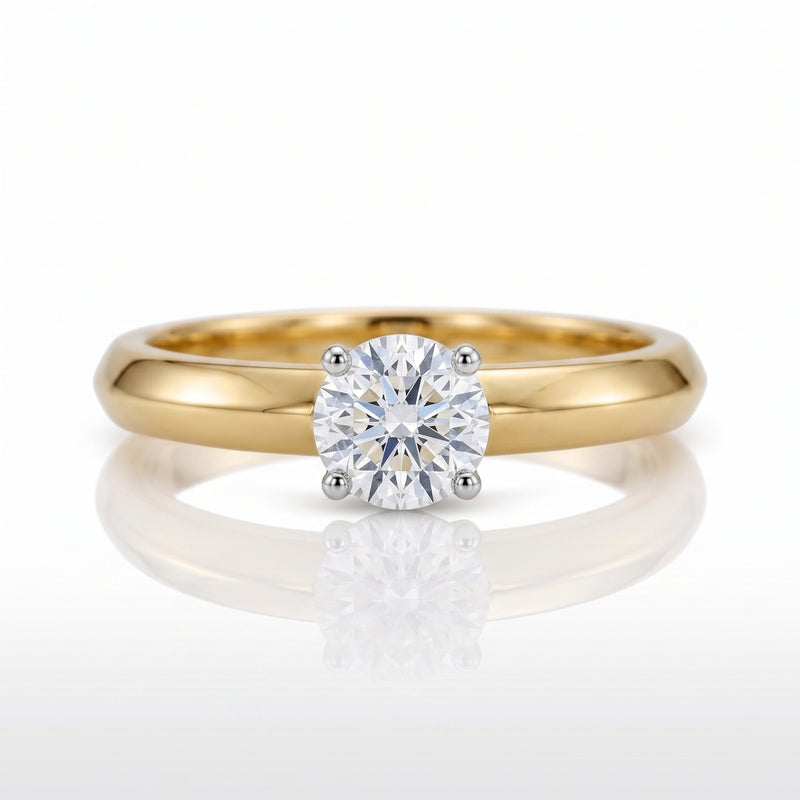 Regent Groove Lab Grown Diamond Ring