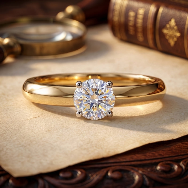 Regent Groove Lab Grown Diamond Ring