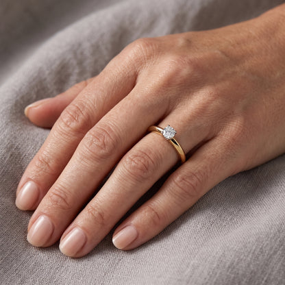 Regent Groove Lab Grown Diamond Ring