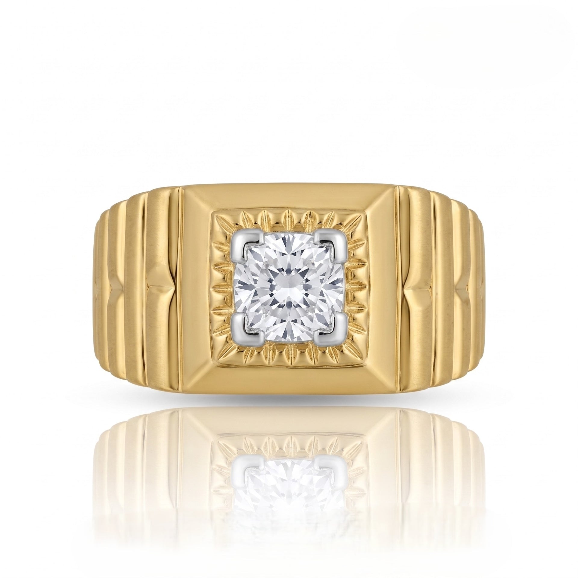 Men’s Meridian Pillar Lab Grown Diamond Ring