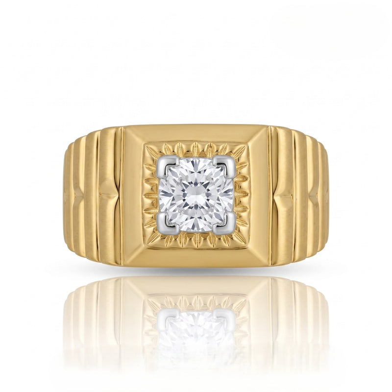 Men’s Meridian Pillar Lab Grown Diamond Ring