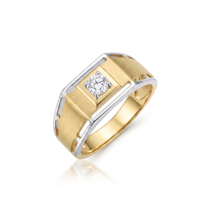 Men’s Skyline Signet Lab Grown Diamond Ring