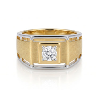 Men’s Skyline Signet Lab Grown Diamond Ring