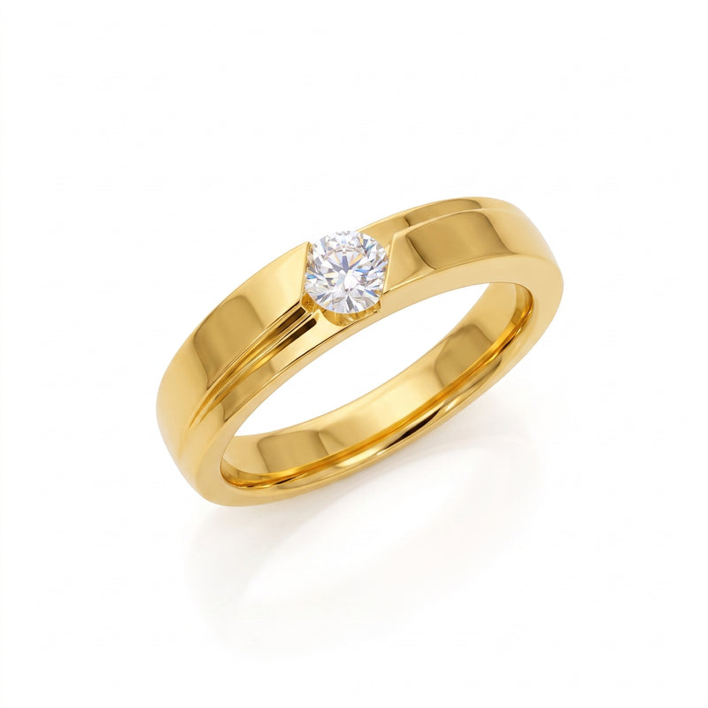 Men’s Linear Command Lab Grown Diamond Ring