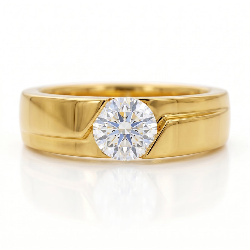 Men’s Linear Command Lab Grown Diamond Ring
