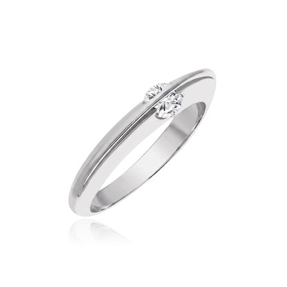 Sleek Horizon Lab Grown Diamond Ring
