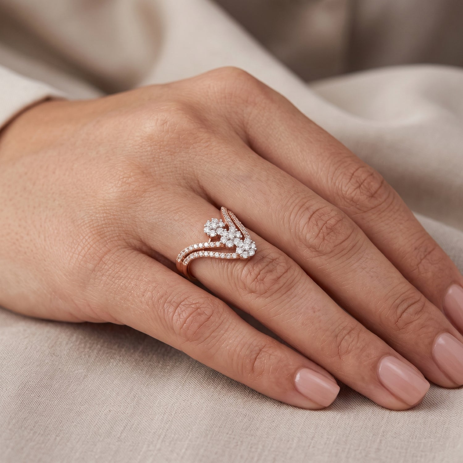 Radiant Garland Lab Grown Diamond Ring
