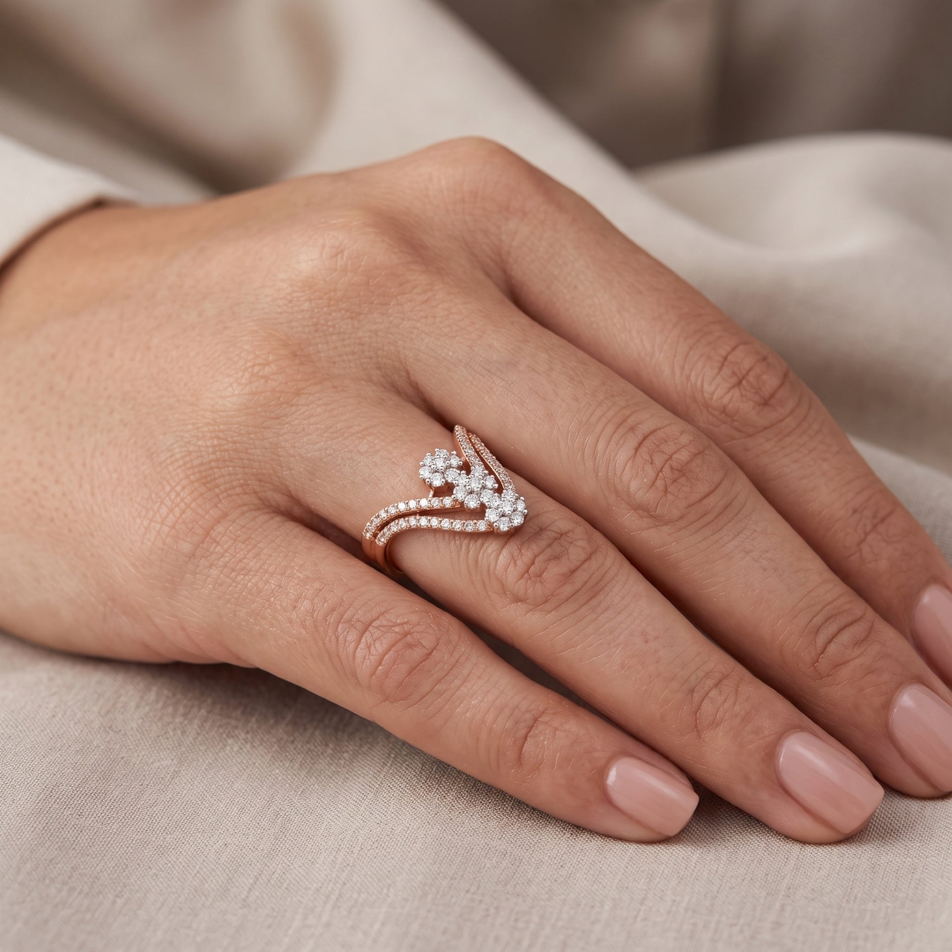 Radiant Garland Lab Grown Diamond Ring