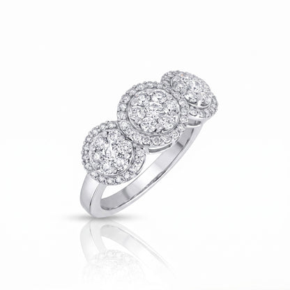 Milestone Trio Lab Grown Diamond Ring