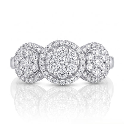 Milestone Trio Lab Grown Diamond Ring