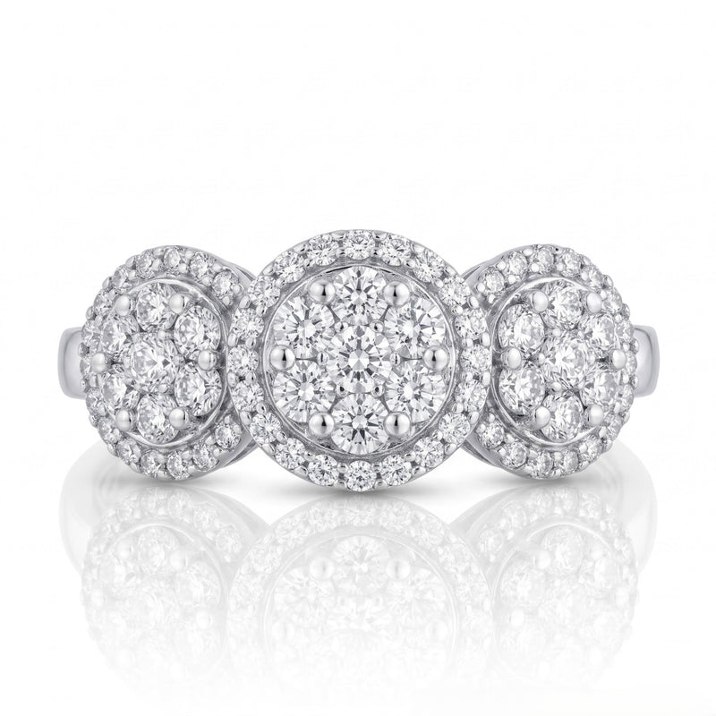Milestone Trio Lab Grown Diamond Ring