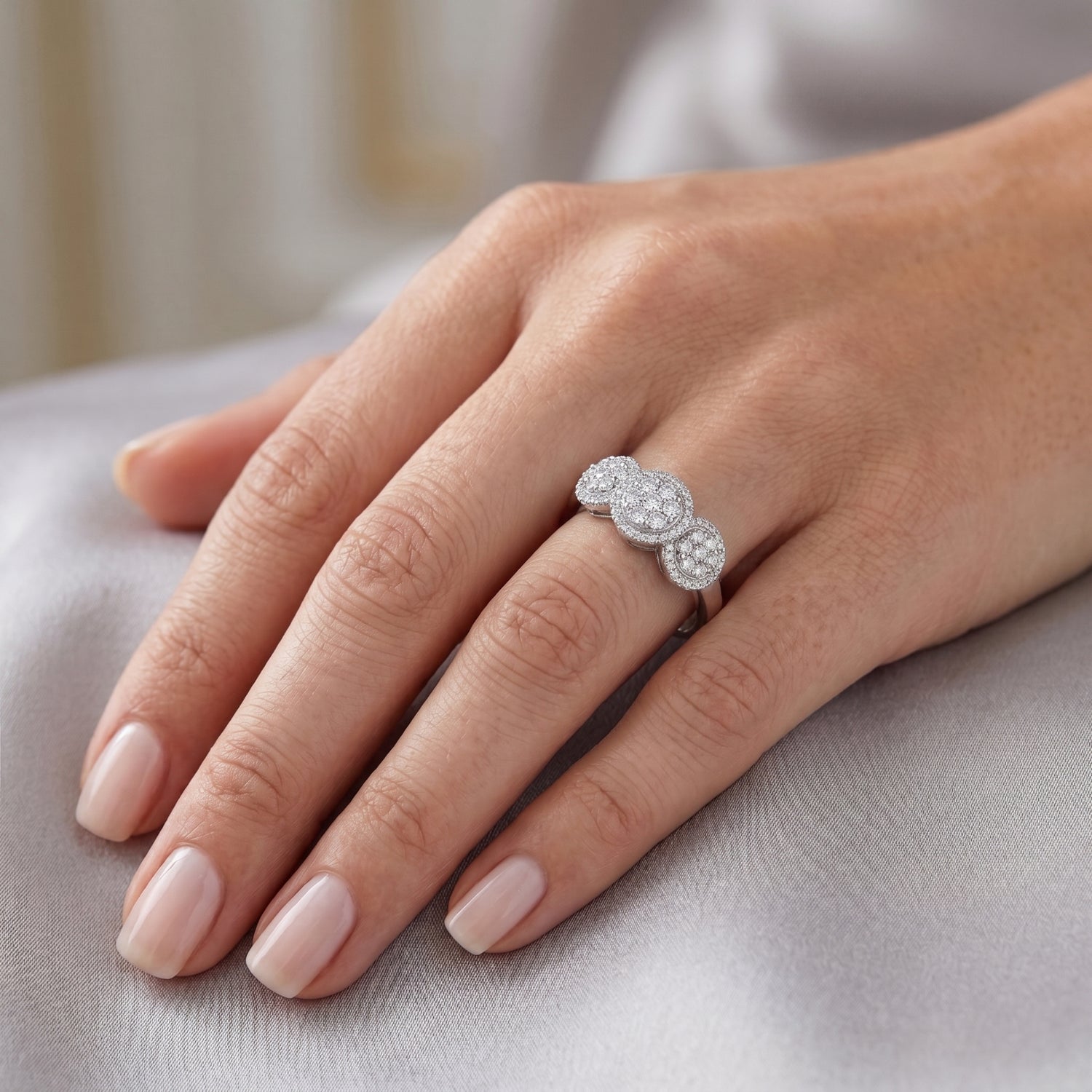 Milestone Trio Lab Grown Diamond Ring