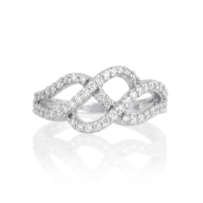 Symmetry Twist Lab Grown Diamond Ring