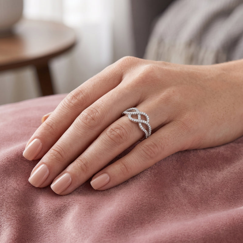 Symmetry Twist Lab Grown Diamond Ring