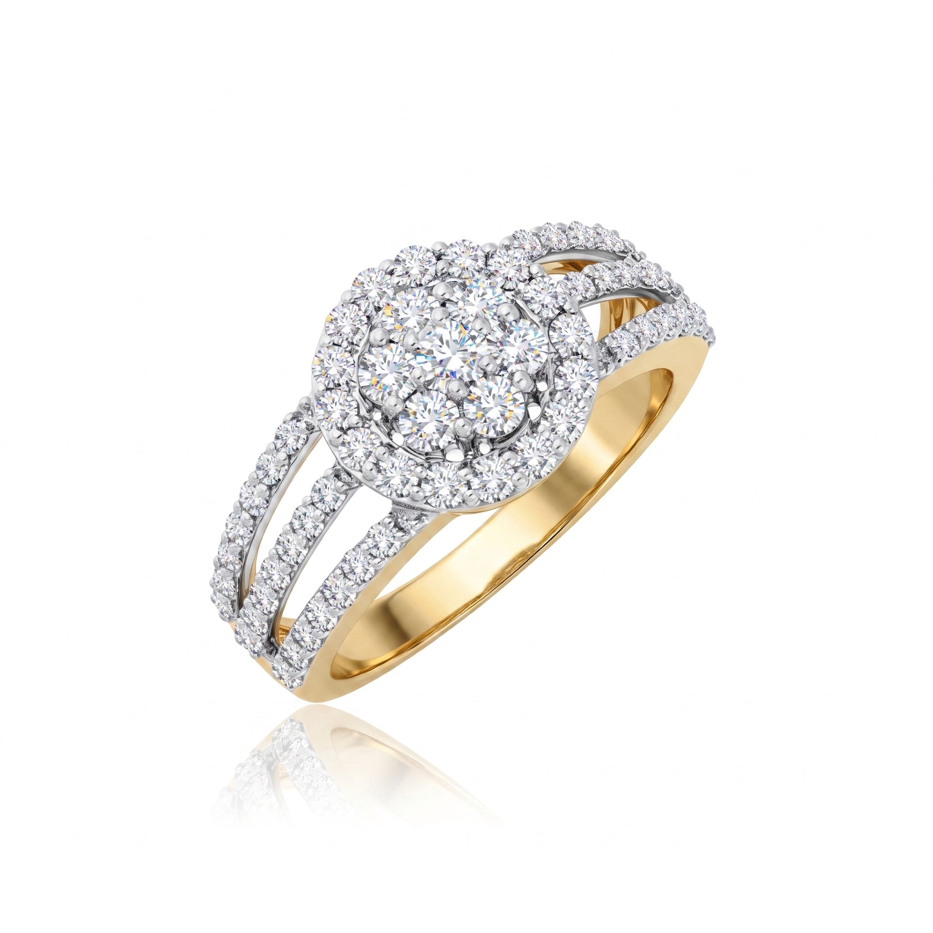 Opaline Festival Halo Lab Grown Diamond Ring