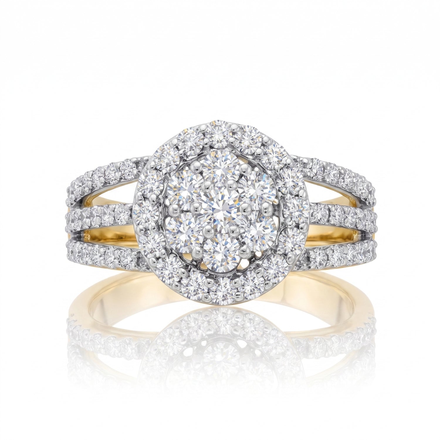 Opaline Festival Halo Lab Grown Diamond Ring